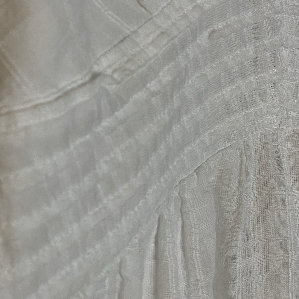 American Eagle White Babydoll Mini Dress Strappy Open‎ Back Size Large NWT - Picture 6 of 11